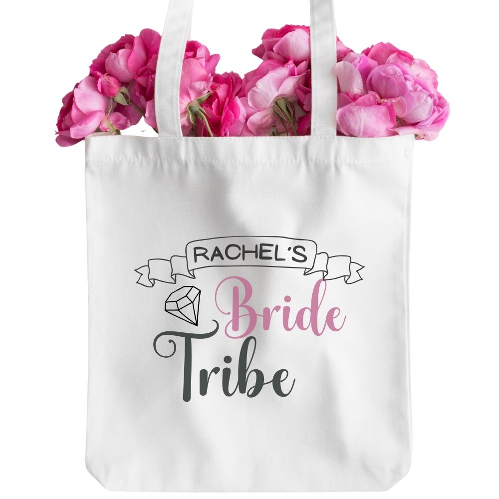 Tote Bag Custom Printing, Any Image, Tribe Bride Personalised Tote Bag | Fast Delivery and Quick Printing