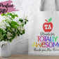 Personalised Teacher Tote Bag, Totally Awesome Tote Bag For Teachers Assistants Gift, Teaching Assistant, Gifts For Teacher Assistant