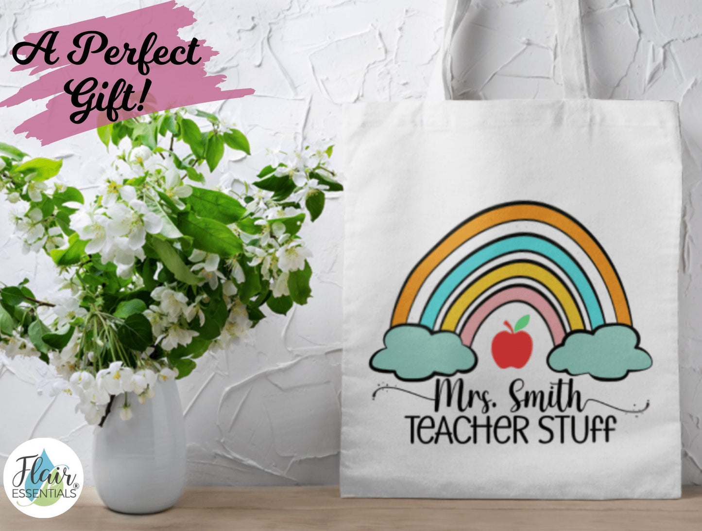 Personalised Teacher Tote Bag, Teacher Stuff Tote Bag For Teachers School Leaving Gift, Teacher Gifts, Teacher Thank You Gifts For Women