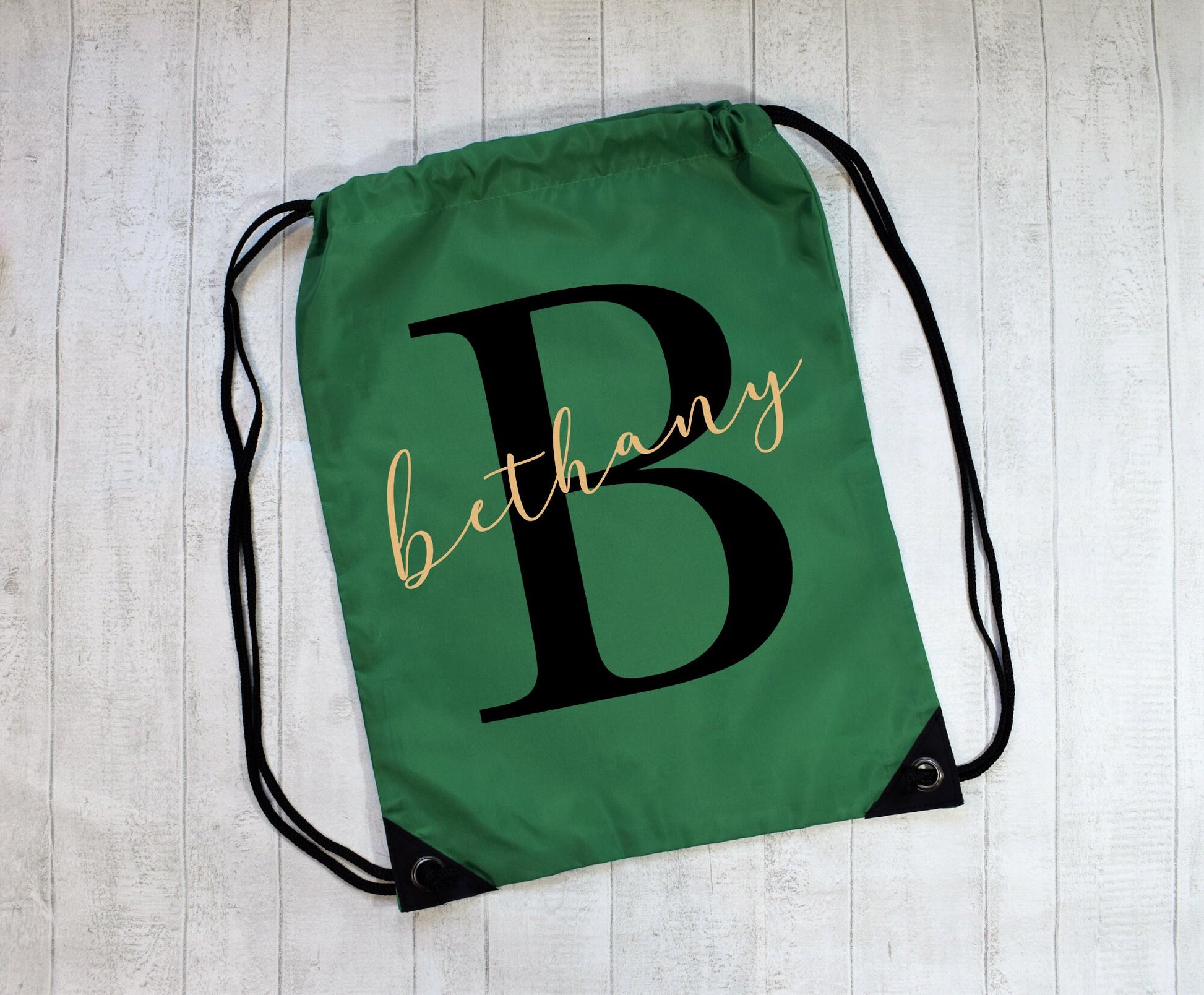 Monogram Drawstring Bag, Personalised Drawstring Bag For Kids Back to School Bag, PE Kit Bag, Monogram Drawstring, Personalised Bag for Kids