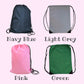 Personalised Name Dinosaur Drawstring Bag, Own Name PE Kit Bag, Swimming Kit Bag, Back to School