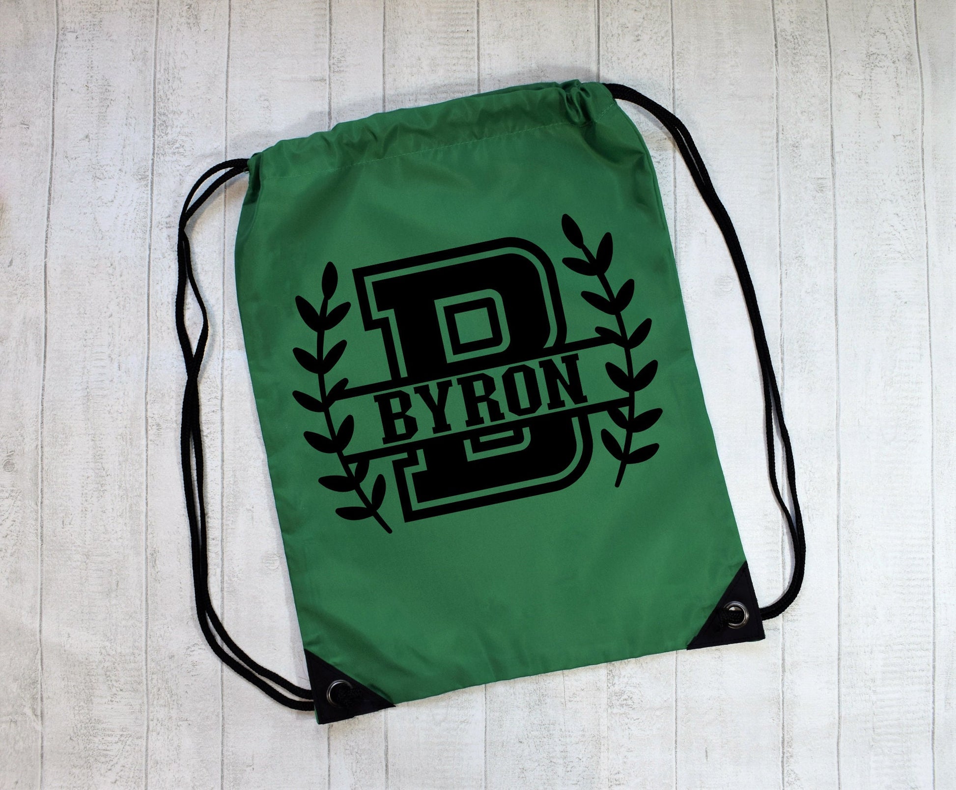 Baseball Monogram Drawstring Bag, Personalised Drawstring Bag For Kids Back to School Bag, PE Kit Bag, Personalised Monogram Bag for Boys