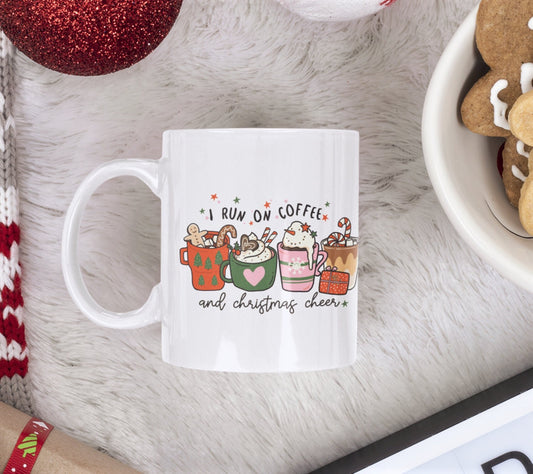 Cute Christmas Coffee Mug for Christmas Holiday Gift, Retro Christmas Hot Chocolate Mug Gift Idea