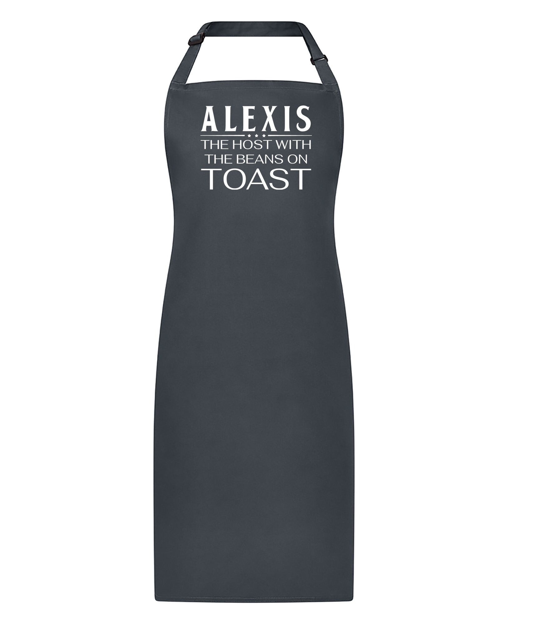 Personalised Apron for Men, Cooking Gift, Funny Chef Apron, Baking Gift for Husband, Dad, Host with the Beans on Toast